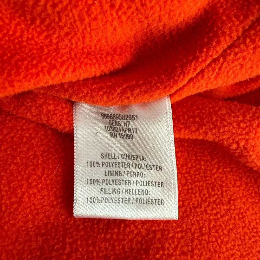 Roebuck & Co. Heritage Supply Puffer Vest Size Small 8‎ Gray & Orange